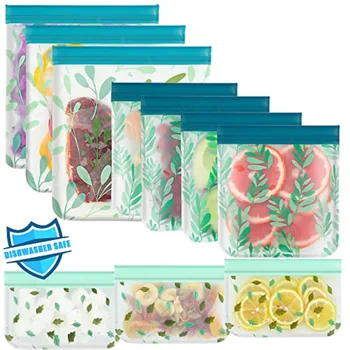 Dishwasher Safe Reusable PEVA Food Storage